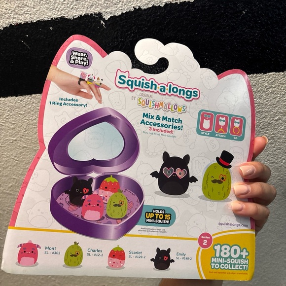 Squishmallows Squishalongs Toys 8 Piece Set Collectibles Series 2 - Picture 2 of 2